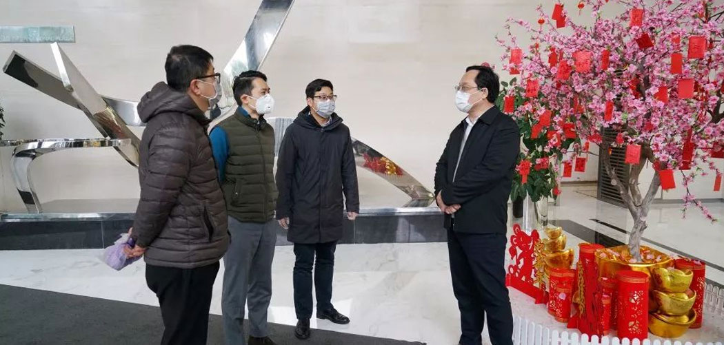 Comrade Wang Wuwen inspects Nanxuhui economic development COVID-19 prevention and control work on site